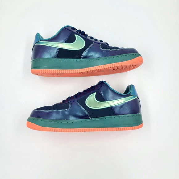 Nike Air Force 1 - Brave Blue Green Glow - Picture 5 of 8
